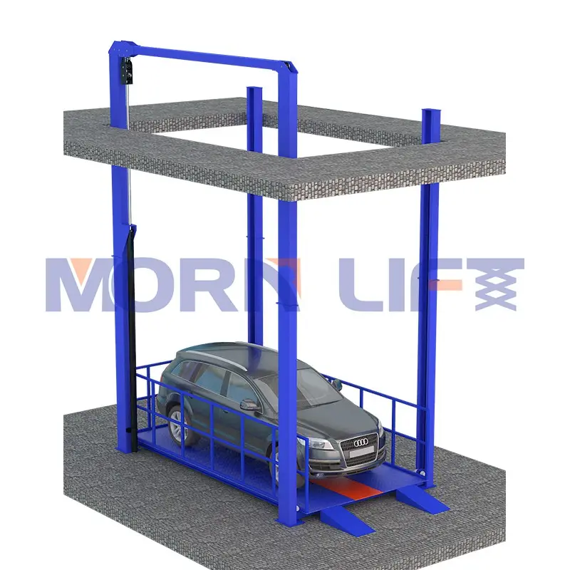 MORN vende bene 3m * 6m sollevatore idraulico elettrico a quattro montanti per auto sollevatore idraulico idraulico per parcheggio sollevatore verticale a quattro montanti