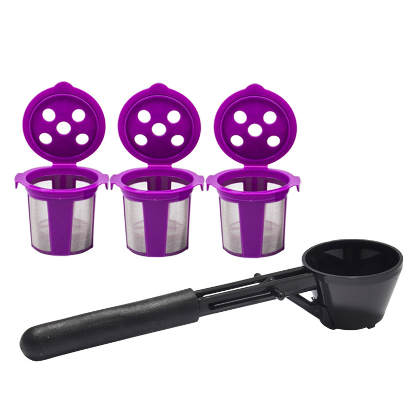 Paquete de 3 unidades moradas + 1 cuchara