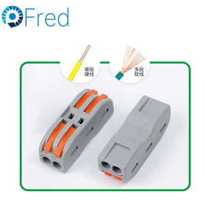 Compact Electric Quick Spring <strong>Push</strong>-In Wire Connectors PCT222 Wire Harness Assembly Connector 100A for Spring <strong>Terminal</strong> <strong>Block</strong> - Product Image 2