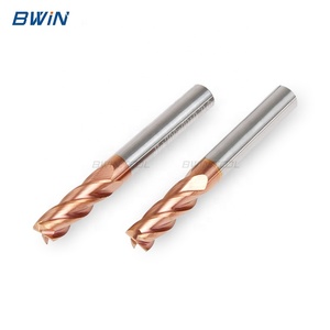 BWIN fabrika TISIN kaplama frezeler cnc kesim araçları katı tungsten karbür freze kesicisi metal - Product Image 2