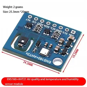 ENS160 + AHT21 dióxido de carbono CO2 eCO2 TVOC calidad del aire y temperatura y Sensor de humedad reemplazar CCS811 para Arduino