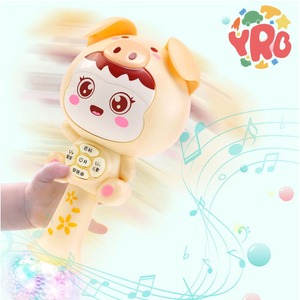 かわいいシェイクベルカラフルなビーズライト音楽おもちゃMolar Baby Rattle Stick Soft <span class=keywords><strong>Toy</strong></span> for Kids BPA Free Plastic Newborns 6 Months
