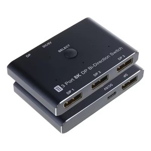 DisplayPort <strong>Splitter</strong> Adapter <strong>3</strong> In <strong>1</strong> Out 8K30hz Video Quality with <strong>3</strong> <strong>Input</strong> <strong>1</strong> <strong>Output</strong> Configuration for Multiple Screens - Product Image 2