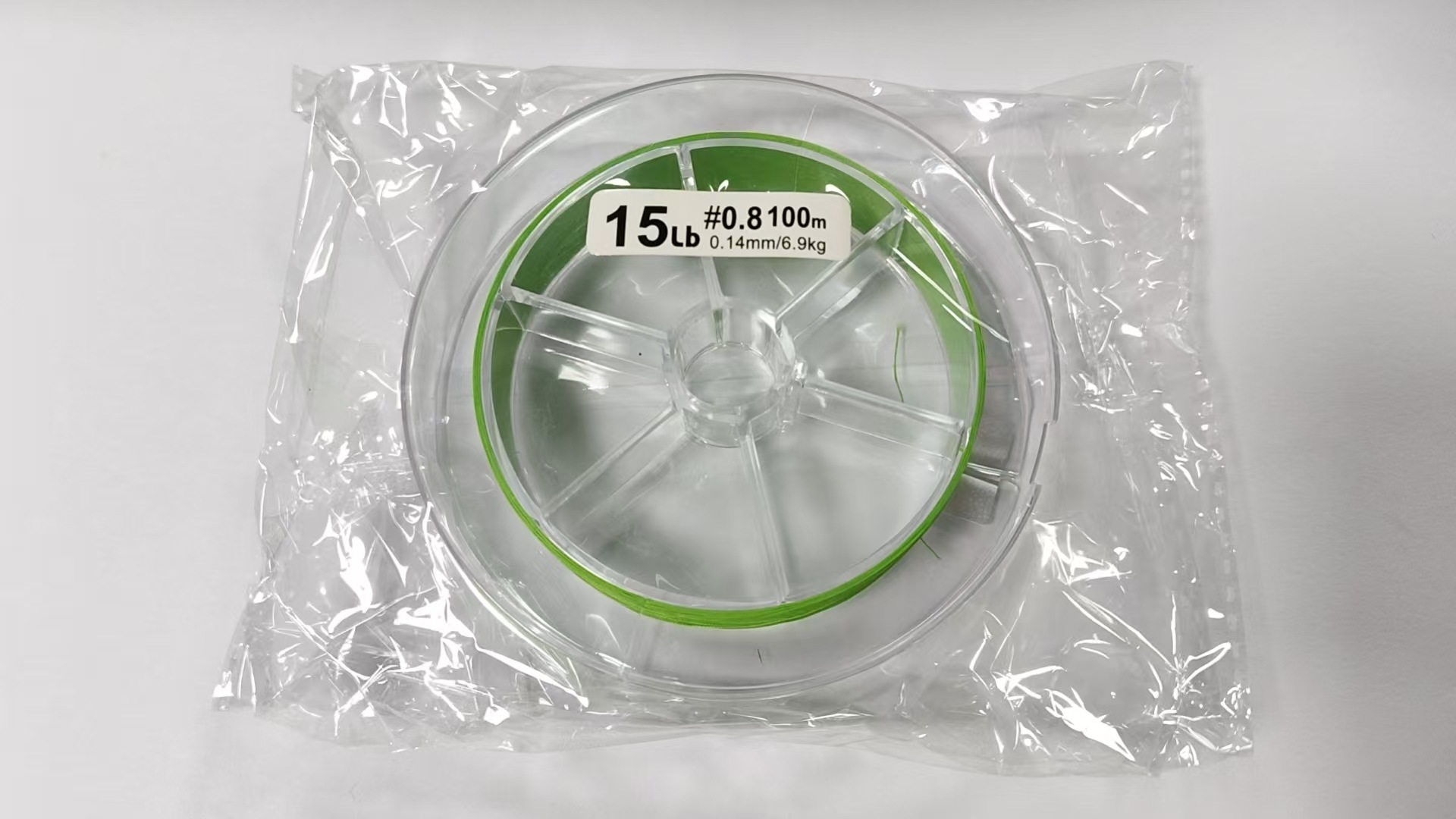 Sac d'emballage transparent vert-100m