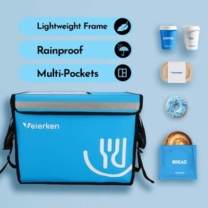 6H Isolierte Bäckerei Kuriert asche Leichter Rahmen Wasserdichte Catering-Lieferung Kühltasche für Kuchen und Getränke - Product Image 2