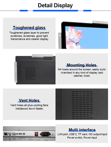 Fabrik OEM Android 21,5 Zoll vertikal eingebettet Openframe Touch LCD-Monitor für Verkaufs automaten - Product Image 5