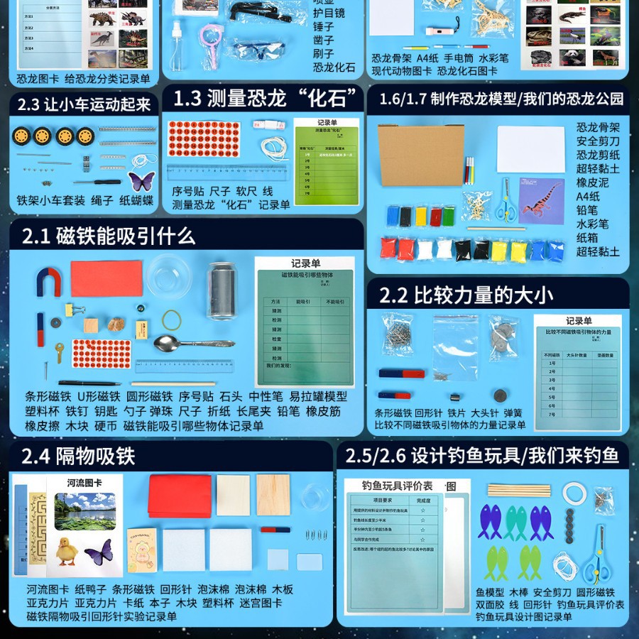 ชุดทดลองวิทยาศาสตร์ชั้นประถมศึกษาปีที่ 2 (กล่องพลาสติก)