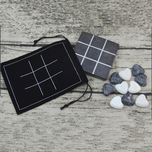 Toptan eğlenceli masaüstü kaliteli küçük sevimli renkli ilginç mermer tic-tac-toe XO satranç oyunları - Product Image 6