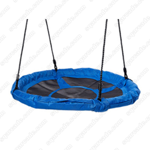 39 Inch <strong>Spider</strong> Web Tree Swing Outdoor Saucer <strong>Net</strong> Swing Platform Backyard Round Flying Swing