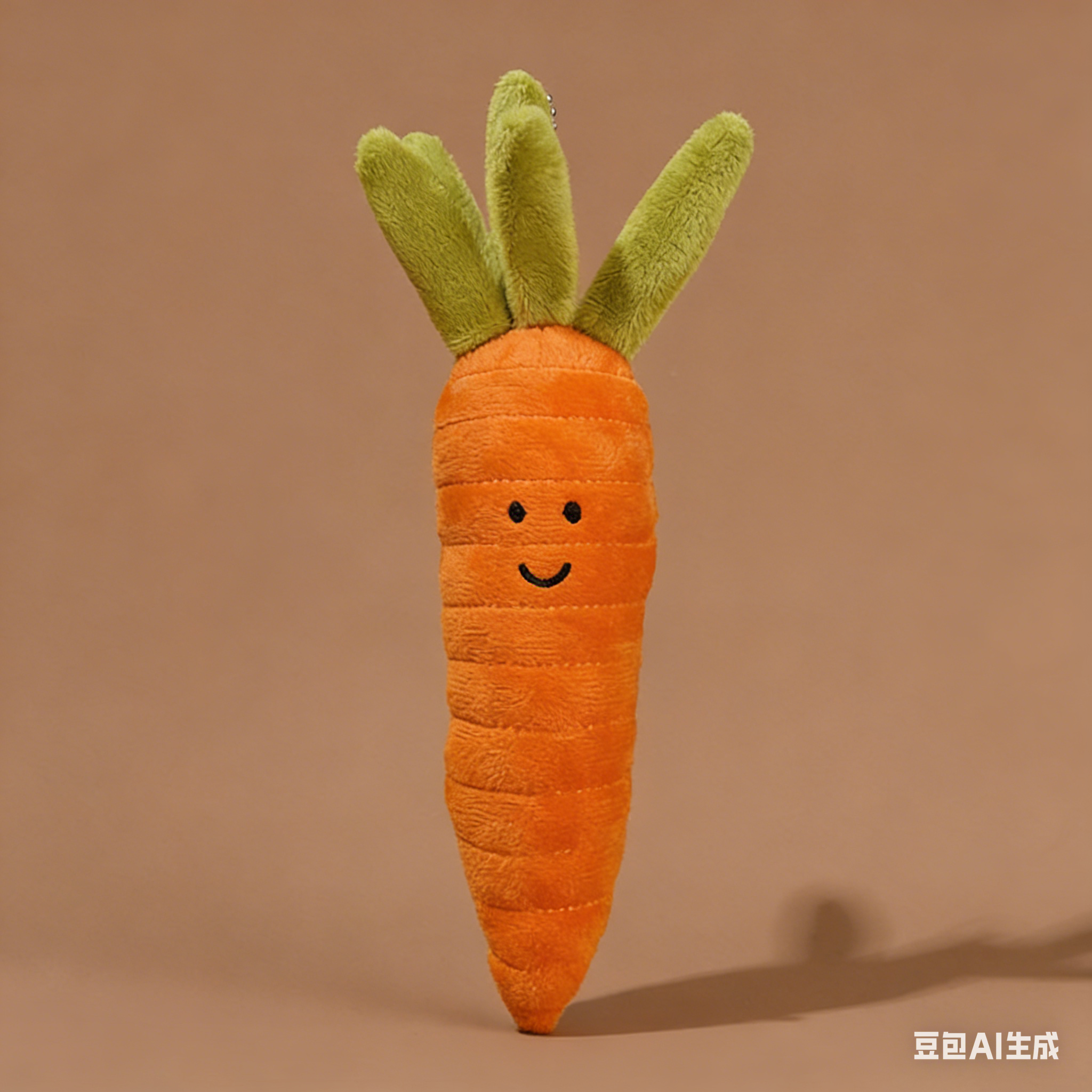 Portachiavi in Feltro di Lana con Motivo Frutta e Verdura*M