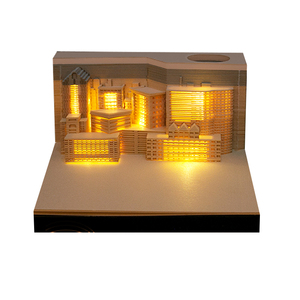 DIY便笺纸艺术积木3D棒便笺便笺便宜贴创意城市夜帖便笺 - Product Image 1