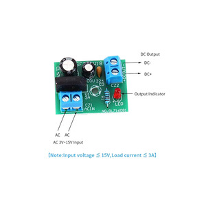 Taidacent AC 3V 12V 15V 32V 3A8A負荷シングル電源ブリッジ整流器ボードモジュール全波ブリッジ整流器モジュール - Product Image 6