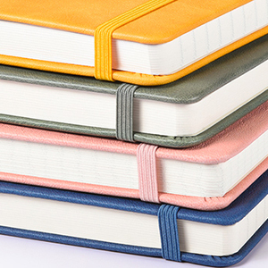 Venta al por mayor personalizado A4 con correa elástica PU diario cuaderno impreso logotipo de la marca diario Bloc cuaderno de notas de cuero PU - Product Image 3