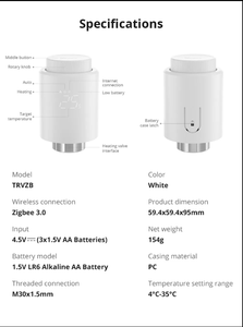 Sonoff วาล์วหม้อน้ำ WiFi trvzb ตัวควบคุมอุณหภูมิห้องความร้อนสวิตช์ zigbee บ้านอัจฉริยะ - Product Image 4