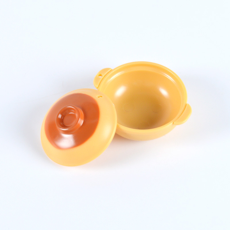Pot en argile jaune terre de 4,5 cm (avec motif imprimé sur le couvercle)