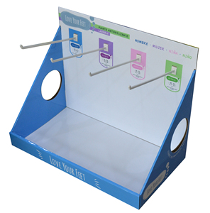 מותאם אישית פופ/pos שולחן העליון תצוגה מתלה pdq סחורות קטנות קרטון קרסים תיבת תצוגה עבור קידום פרסום