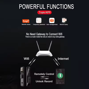 Sicurezza 3D riconoscimento del volto blocco delle impronte digitali Top fotocamera Wifi Nfc Card chiave Rfid Smart serratura porta - Product Image 5