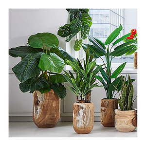 Linwooビッグ人工屋外オリーブオイルアジサイの木人工植物人工ヤシの木の家の装飾 - Product Image 1