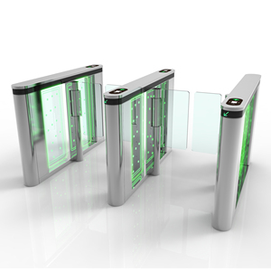 מערכת בקרת גישה באיכות גבוהה יוקרה מהירות שער סוהר עבור 2 להולכי רגל עם rfid ic qr קוד פנים - Product Image 2