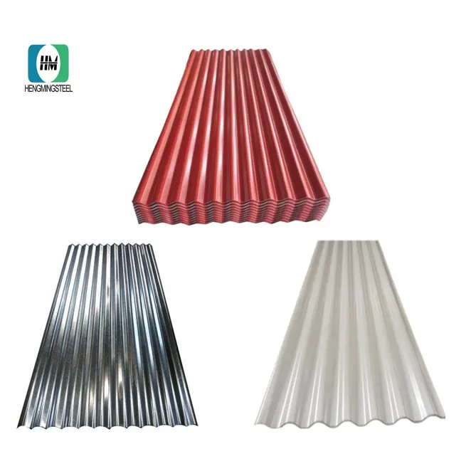 Material de construcción de metal BGW 34 Tejas de techo de color prepintadas corrugadas Precio PPGI Galvanizado Z30 Hoja de techo de metal corrugado