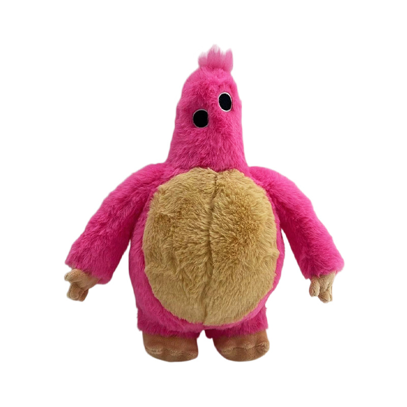 Monstruo de vientre rosa palo y amarillo, 25 cm, 110 g.