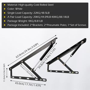 חזק מעלית נושאת מכונאי נפגש עם גז strut מסגרת ספה מיטת הרמת מנגנון עם האביב
