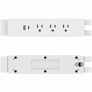 JOYE-enchufe empotrado de alta gama con 3 puertos de CA, toma de corriente de escritorio con USB