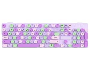 Teclado inalámbrico Punk óptico de 2,4G, teclado árabe Retro para ordenador de oficina - Product Image 2