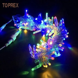 Cadena de luces LED de 220V al por mayor, luces de Navidad que cambian de color con purpurina para árboles al aire libre, producción de China IP65 - Product Image 1