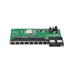 Reverse POE-Switch 10/100/1000M Gigabit-Ethernet-Switch 8 RJ45 UTP Plus 2 SC-Glasfaser anschluss RPOE-Switch-Leiterplatte