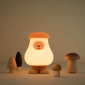 2025 USB wiederauf ladbare LED Kinderzimmer Nachtlicht dimmbar tragbare Mini Silikon Gummi dekorative Pilz für Schlafzimmer Baby