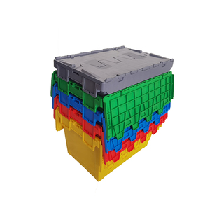 Heavy-Duty <strong>Stack</strong> <strong>and</strong> <strong>Nest</strong> Container Storage Container Box Turnover Carrying Plastic <strong>Crates</strong> Totes Boxes With Comfortable Handle