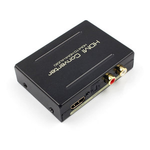 HDMI to HDMI Loop-out with Optical SPDIF and RCA Audio Extractor Converter <strong>HD</strong> Audio Splitter Decoder 5.1 DTS