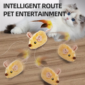 Uzaktan kumanda akıllı çalışan fare kedi oyuncaklar interaktif rastgele hareketli elektrikli kedi günaha oyuncaklar benzet fare oyuncaklar - Product Image 4