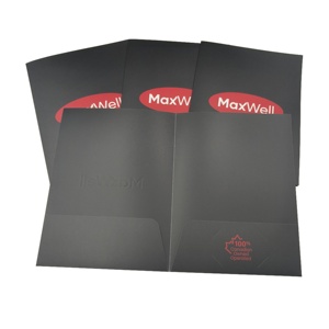Custom Printed High Quality Black logo Presentation <strong>Folders</strong> <strong>Folder</strong> <strong>With</strong> <strong>Notepad</strong> Printing <strong>A4</strong> <strong>Folders</strong> - Product Image 2
