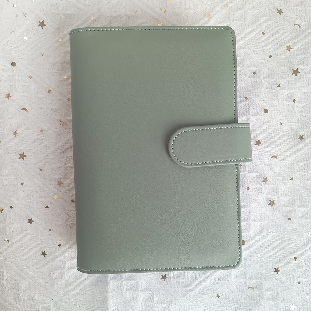 Couverture de classeur budgétaire vert mat