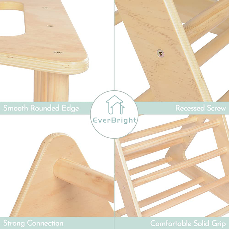 Multi Function Montessori Climbing Set Pickler Triangle Wooden Climber GYM Playground Climbing Triangle
