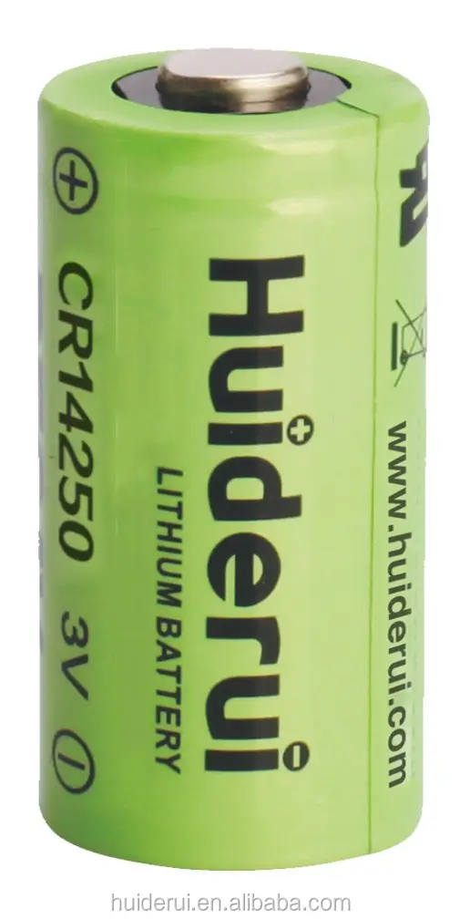 แบตเตอรี่ประสิทธิภาพดีคุณภาพสูง Cr14250 3.0V 850mah แบตเตอรี่ลิเธียม CR14250 แบตเตอรี่ Li หลัก