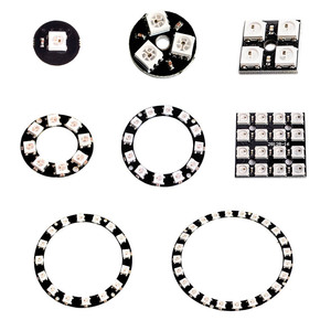 Modulo pannello lampada LED 1/3/4/7/8/12/16/24 Bit WS2812 5050 RGB