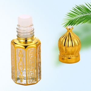 Manufacturer Customized Wholesale UV Electroplating <strong>Golden</strong> 30ml 50ml 100ml Glass Dropper Empty Bottles for Essential <strong>Oil</strong>
