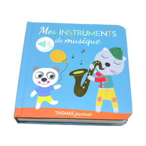หนังสือเด็กทารกที่สามารถปรับแต่งได้พร้อมภาพสัตว์และเสียงสัมผัสประสาทสัมผัสในการพิมพ์ออฟเซ็ตภาษาอาหรับบนวัสดุกระดาษแข็ง