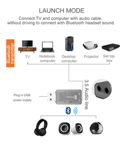 PIX-LINK Audio MP3 Wireless BT Car Kit adattatore MIC TF Card AUX USB Bluetooths ricevitore - Product Image 3