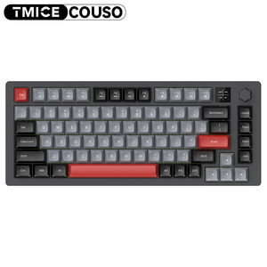 Teclado para juegos con junta F75 con perilla 81Key 75% diseño Teclado mecánico tri-modo intercambiable en caliente para ordenador/PC/portátil - Product Image 6