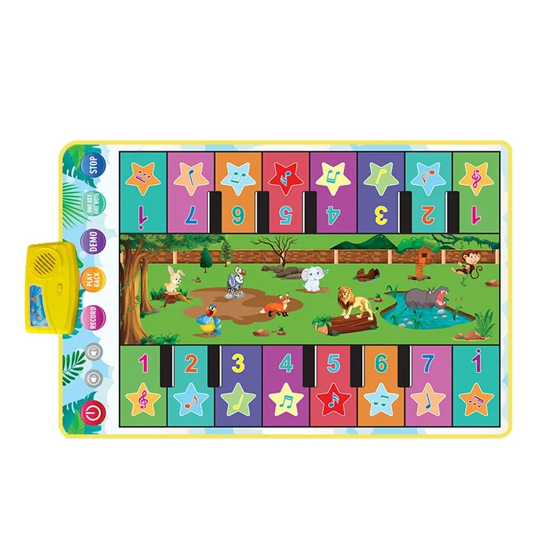 Kids Trending Products Puzzle and Early Education Animal Mat for Infants and Children Multi Functional Crawling Mat Dancing Mat