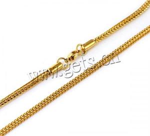 נירוסטה זהב שרשרת שרשרת חיטה שרשרת 3mm נמכר לכל <span class=keywords><strong>20</strong></span> אינץ סטרנד 772219