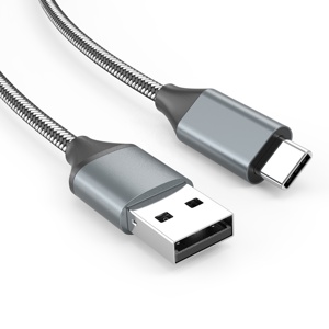 1 เมตร 1.5 เมตร USB-A ถึง Type-C สายชาร์จไฟเอาต์พุตสูงสุด 5V0.9A/12V1.5A 5Gbps ถักเปียสาย usb c - Product Image 3