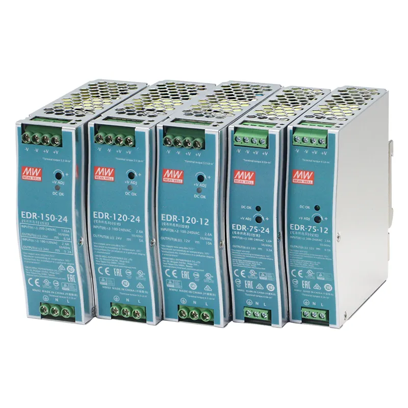 MeanWell EDR-120-24 Din Rail Slim Typ 12V 10A Industrielles Netzteil