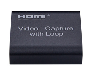 Android System Support HDMI to <strong>USB</strong> 2.0 Capture <strong>Card</strong> Supports <strong>Input</strong> up to 4K <strong>Output</strong> 1080P Loop Video Online Gaming OBS AMCAP VLC - Product Image 2