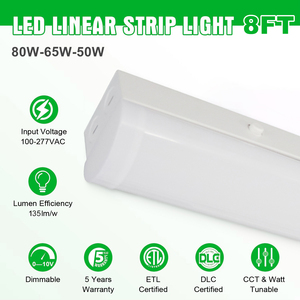 Aclisted v Listed DLC listelenen tavan işık Listed 4FT 8FT 3CCT 3 güç seçilebilir LED lineer şerit işık - Product Image 4