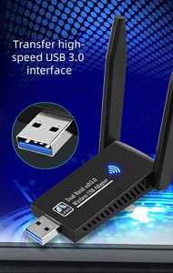 Scheda di rete Wireless Gigabit driver dual band free computer USB ricevitore wifi 1300Mbps scheda di rete wireless 5G - Product Image 4